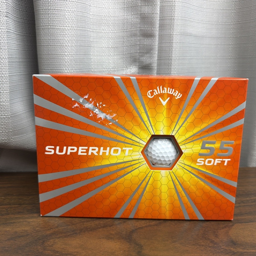 Golf Balls SUPERHOT 55 SOFT Callaway 1 Dozen Super Long Distance 12 Count